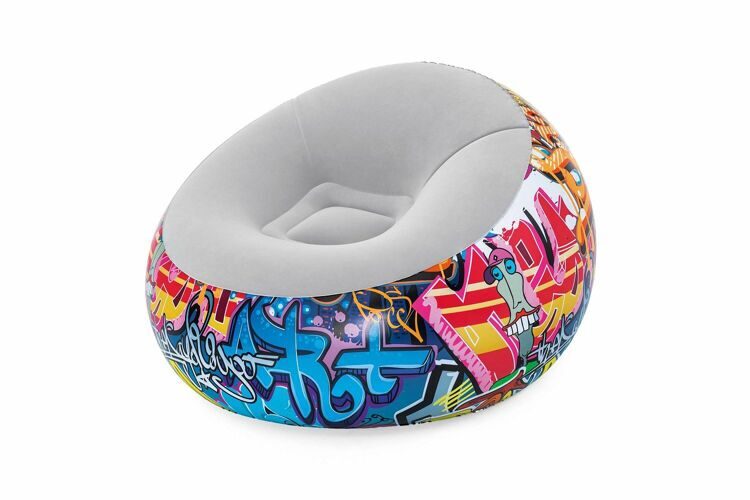 75075 Надувное кресло 112x112x66см "Inflate-A-Chair Graffiti"